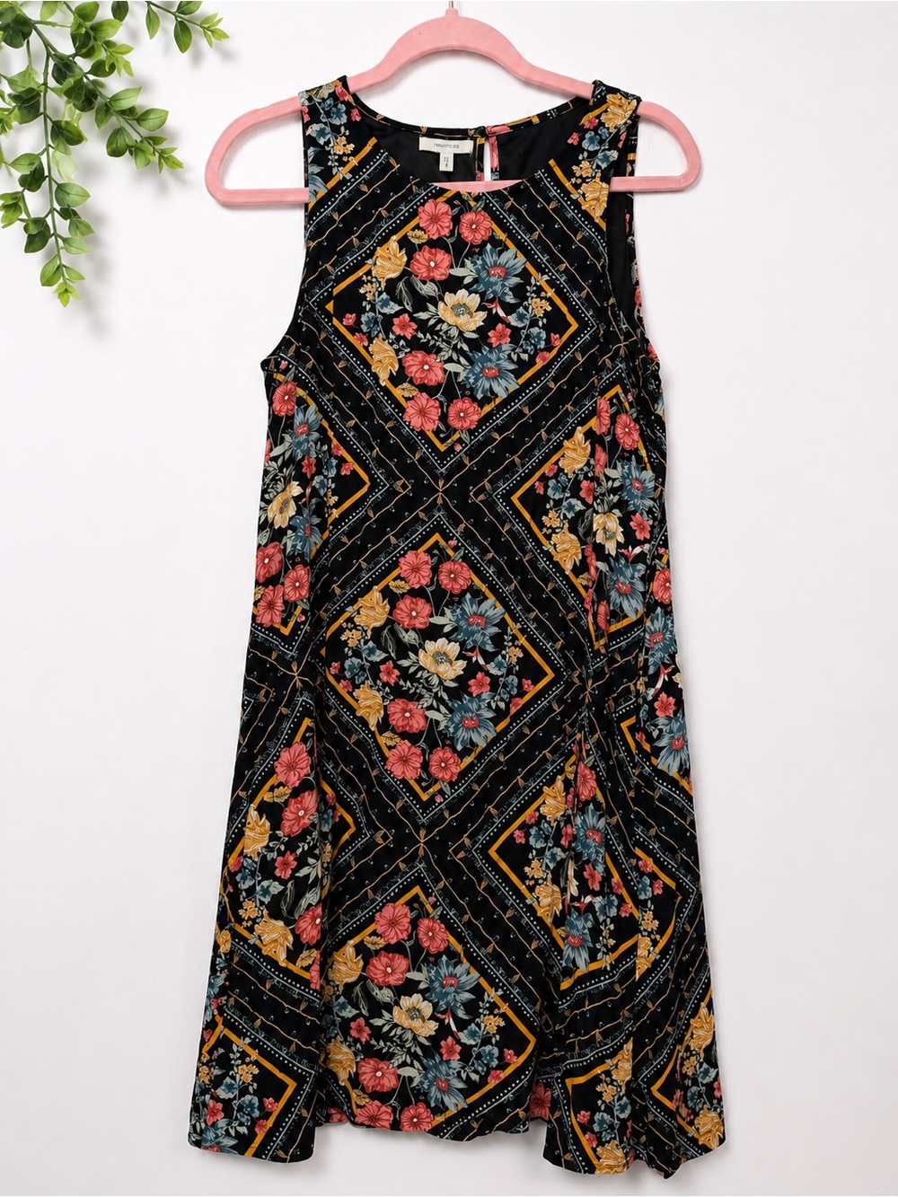 Maurices Floral Sleeveless Swing Dress – Size Small